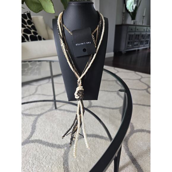 The Limited Beaded Knot Necklace NWT - Picture 4 of 4